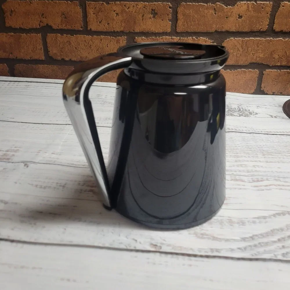 Keurig 2.0 Black K-Carafe Pitcher & Lid Coffee‎ Pot Replacement-Stainless Handle